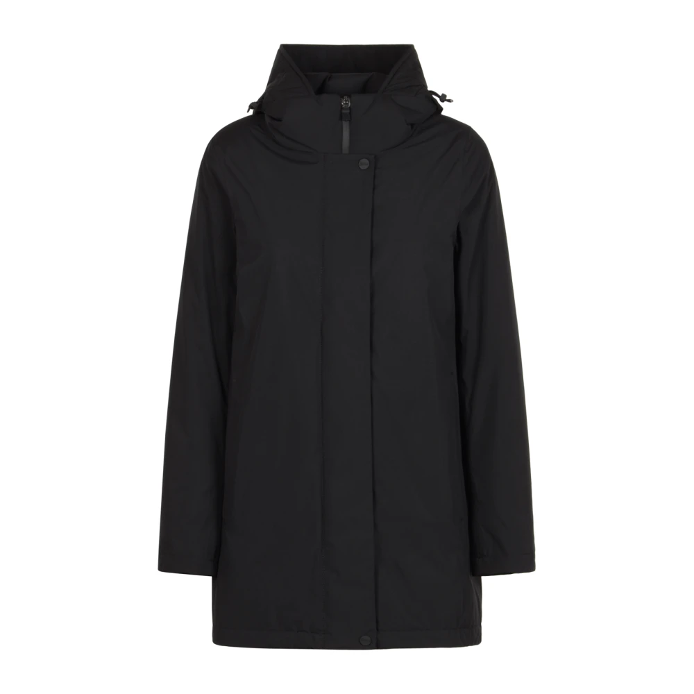 Herno Donna Nero Piumino A-Shape 2Layers