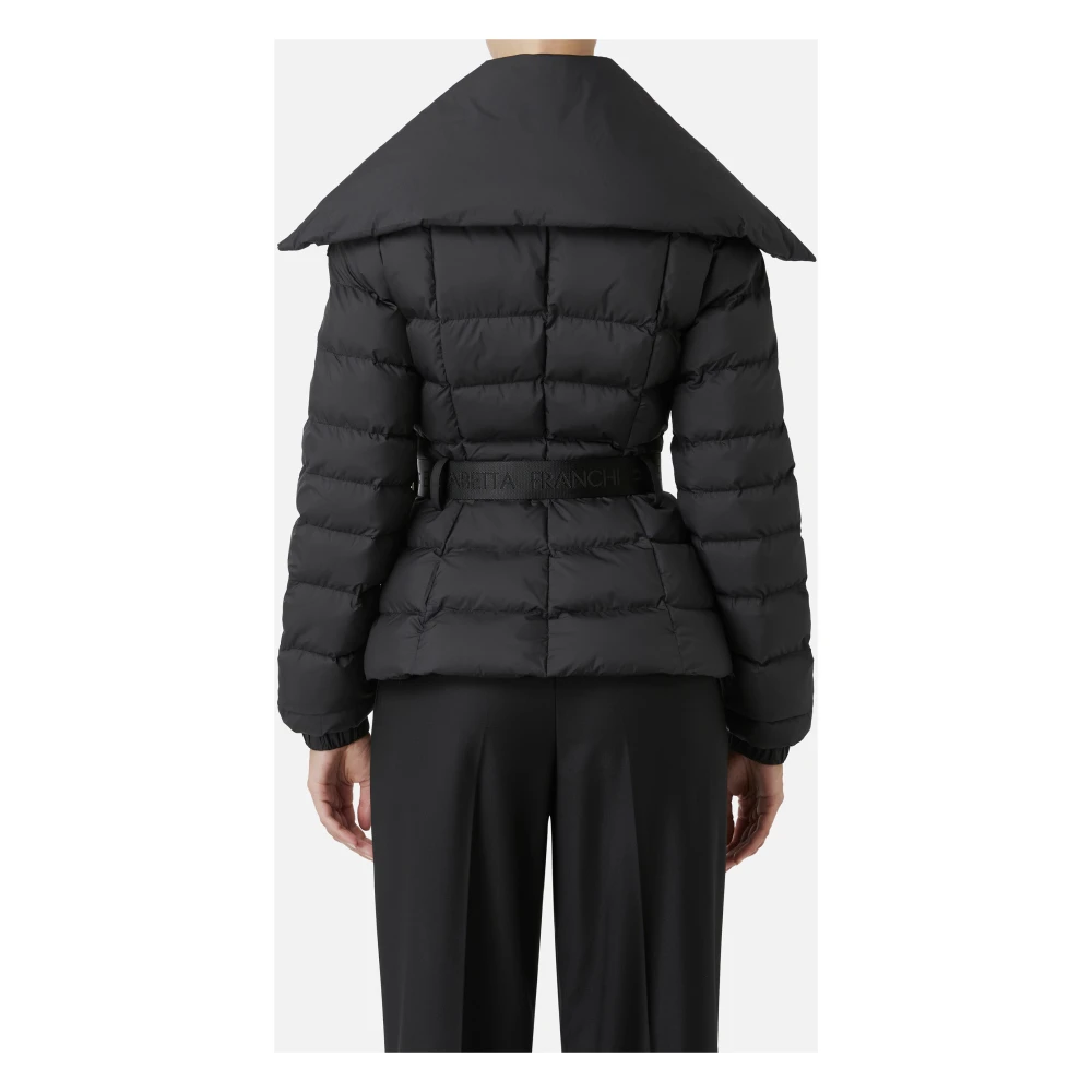 Elisabetta Franchi Stijlvolle Piumino Jas voor Vrouwen Black Dames