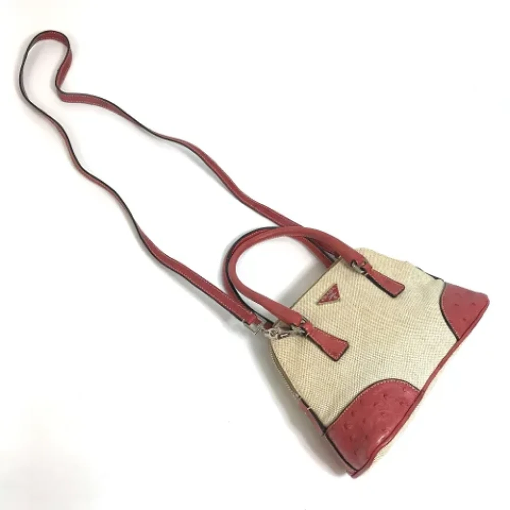 Prada Vintage Pre-owned Fabric prada-bags Beige Dames