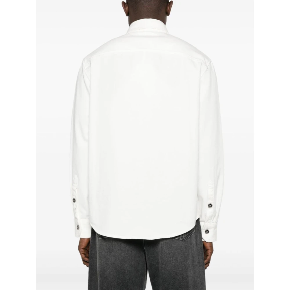 Versace Denim Shirt Bianco Aw24 White Heren