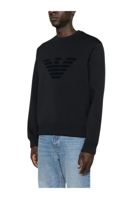Sweatshirt med logotypdetalj