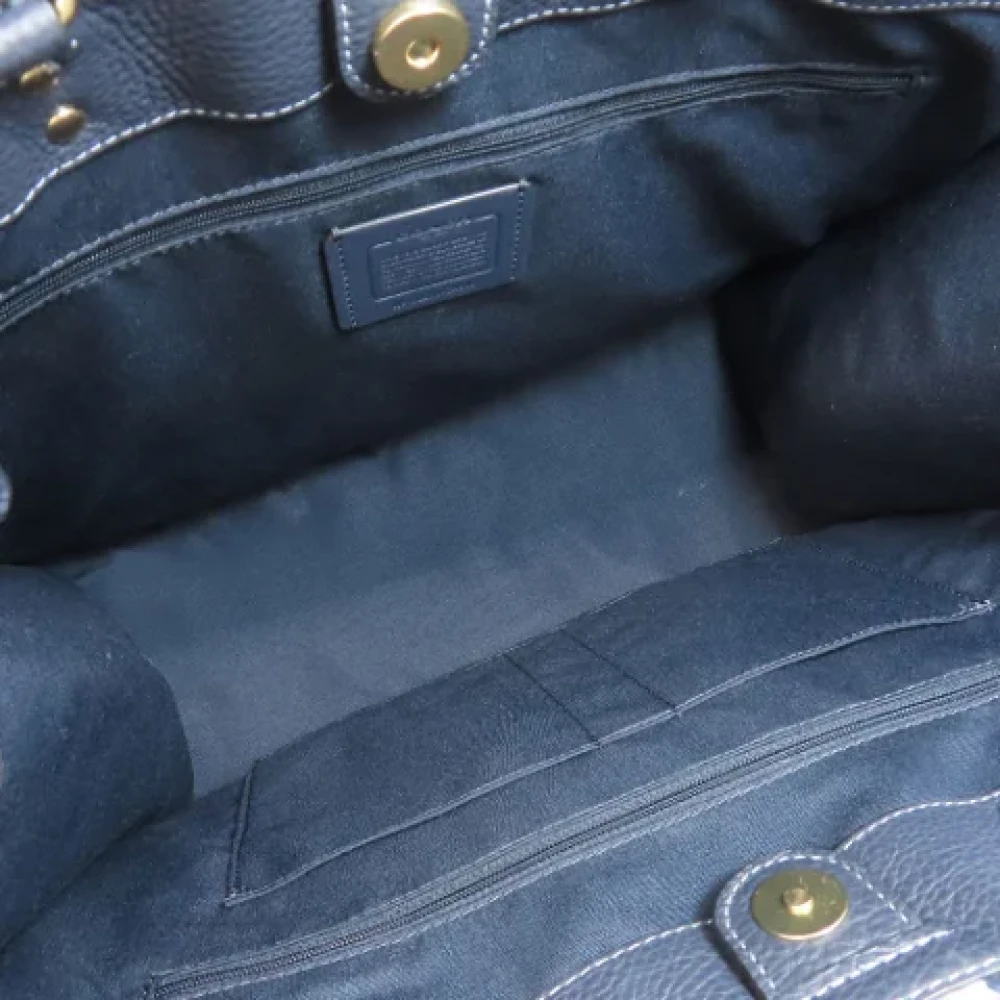 Coach Pre-owned Fabric handbags Blue Dames