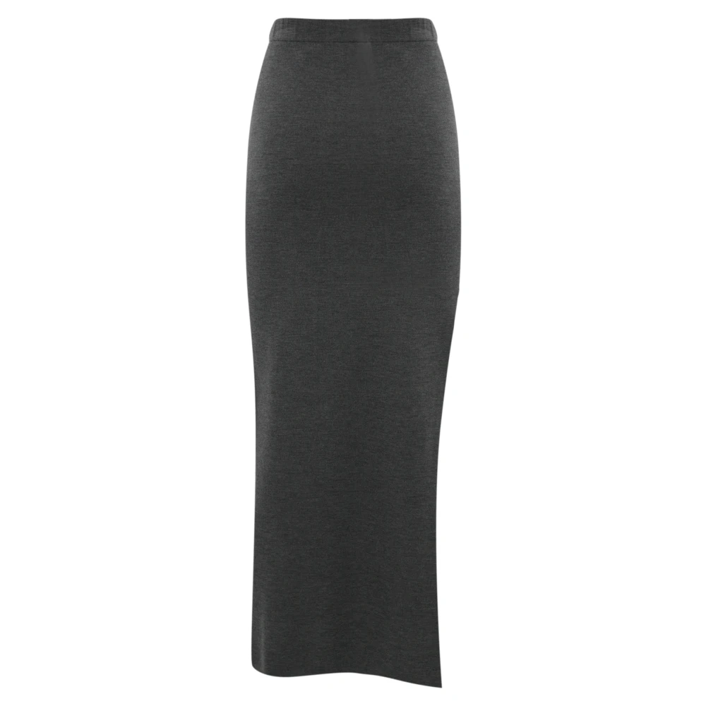 Liviana Conti Merinowol Rok Antraciet Gray Dames