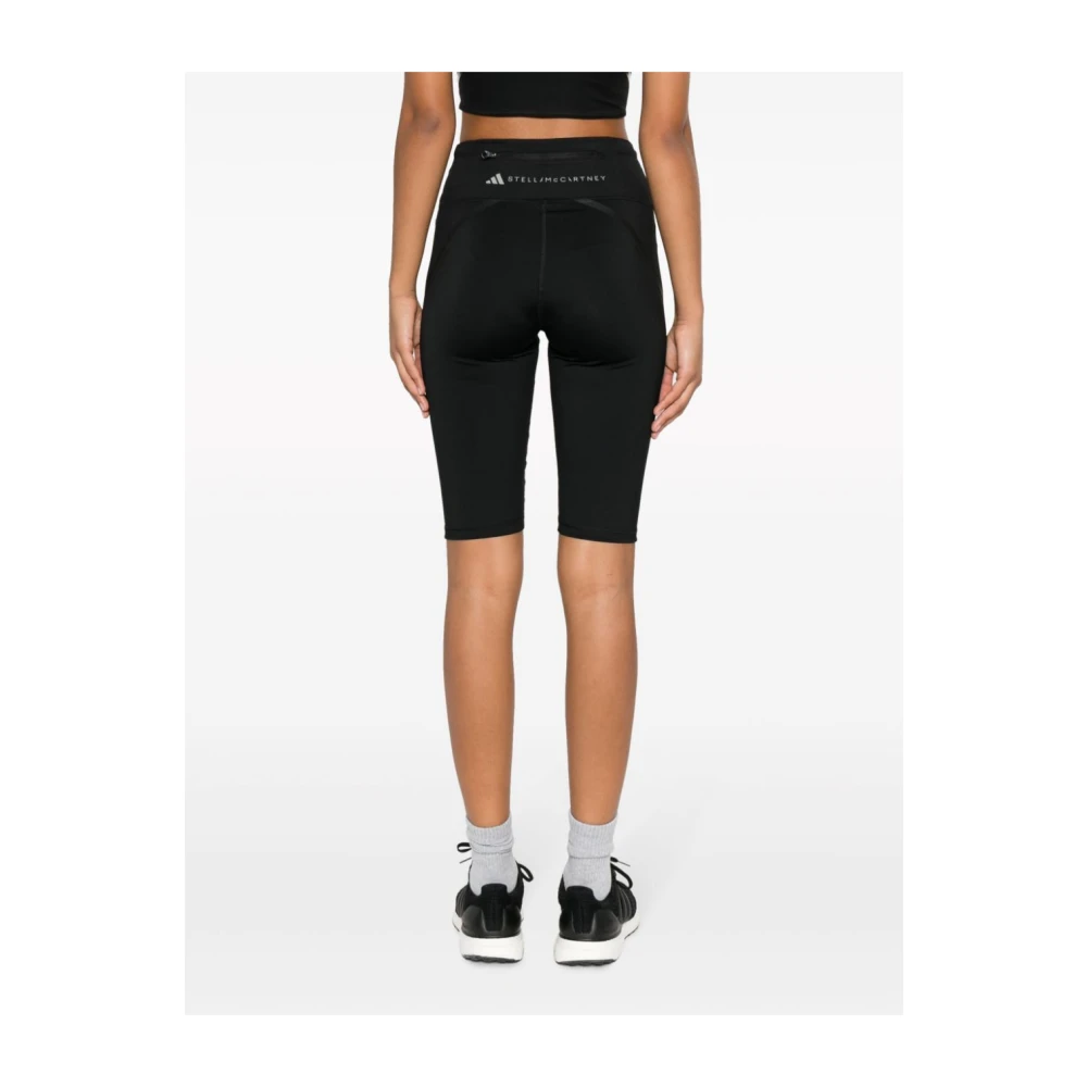 adidas by stella mccartney Fietsbroek met logo-print Black Dames