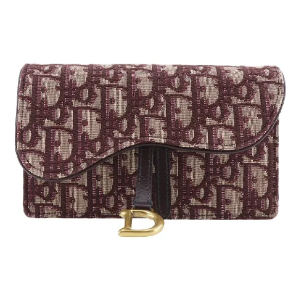 Dior Vintage Pre-owned Canvas dior-bags Red Dames