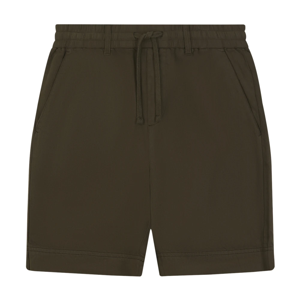 Lyle & Scott Katoen Linnen Shorts Green Heren