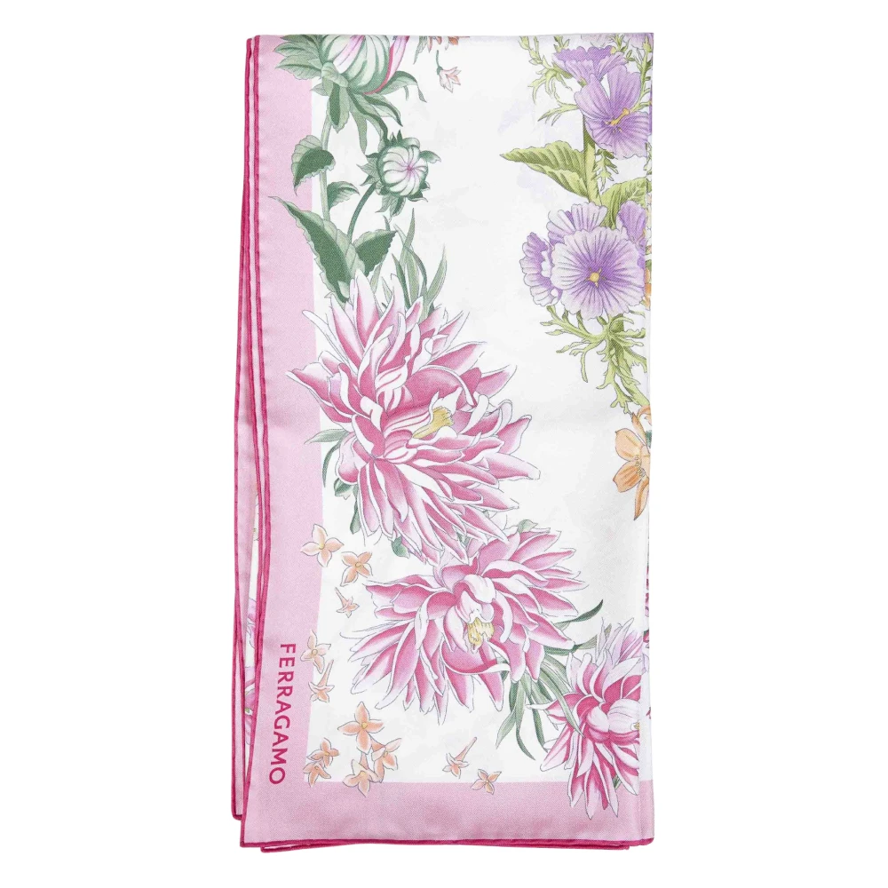 Ferragamo Women's Multicolor Spring Print Silk Scarf - Silk Scarves - One Size - Accessories