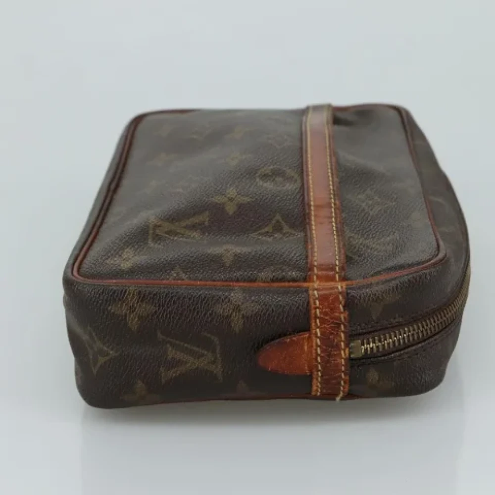 Louis Vuitton Vintage Pre-owned Canvas clutches Brown Dames