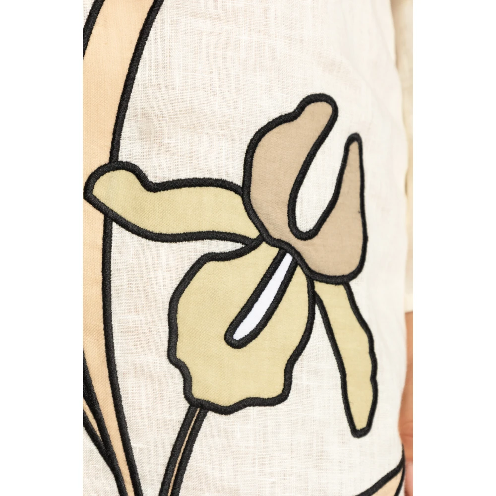 TORY BURCH Linnen jurk Multicolor Dames