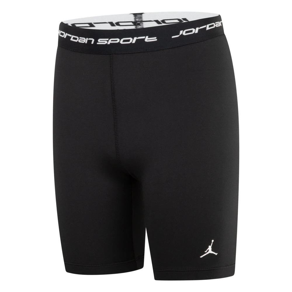Jordan Girls Black Sports Bike Shorts - Kids Sport Bottoms - 8 Y - Kids