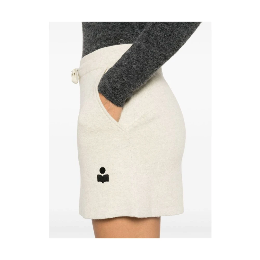 Isabel Marant Étoile Mêlee Gebreide Rok met Koord Gray Dames