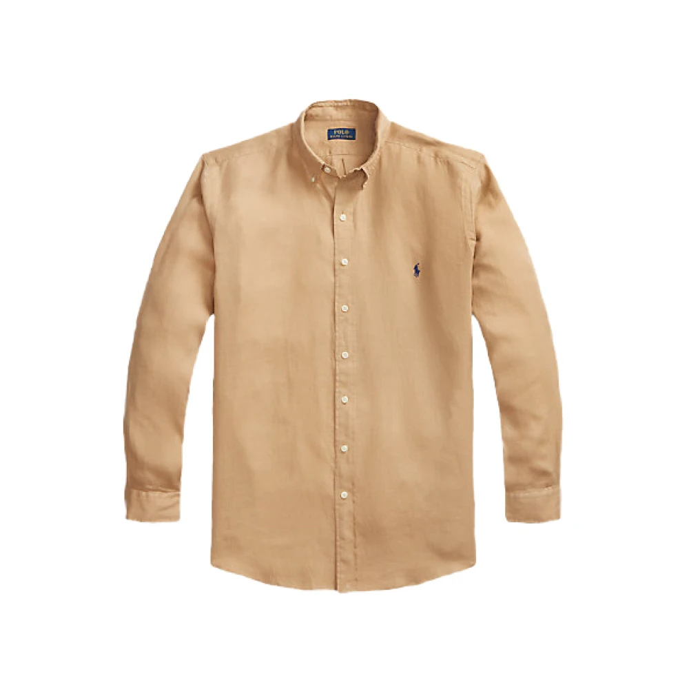 Polo Ralph Lauren Casual Bruin Overhemd Lange Mouw Brown Heren