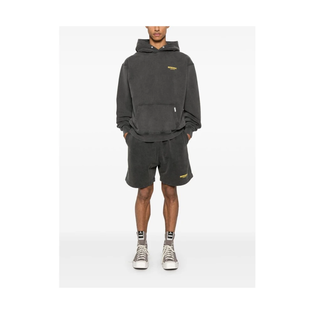 Represent Houtskoolgrijze Hooded Sweatshirt Gray Heren