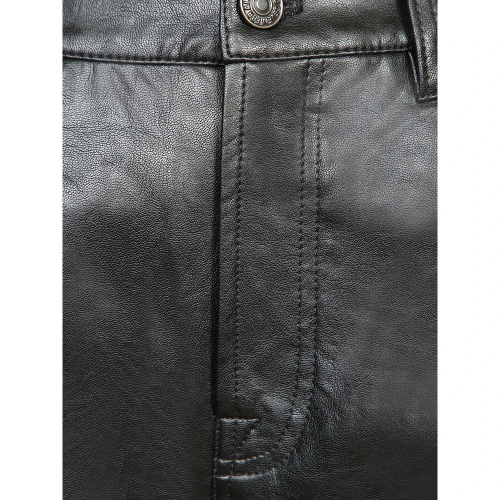 7 For All Mankind Wijde Broek Zomerse Stijl Black Dames