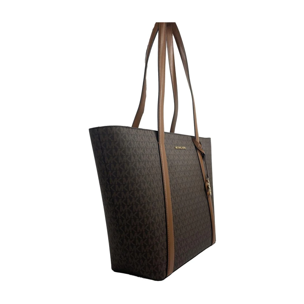 Michael Kors Bruine schoudertas met ritssluiting Brown Dames
