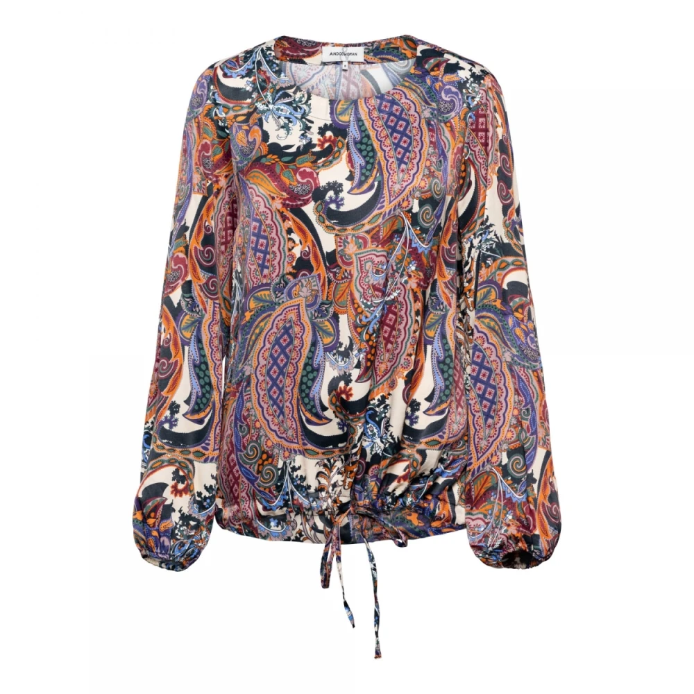 &Co Woman Paisley Blouse Top Multicolor Dames
