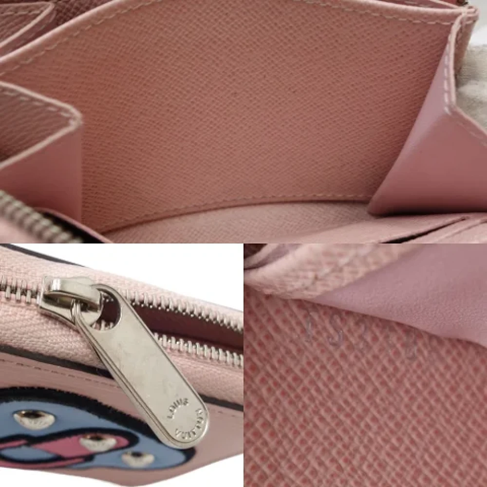Louis Vuitton Vintage Pre-owned Leather wallets Pink Dames