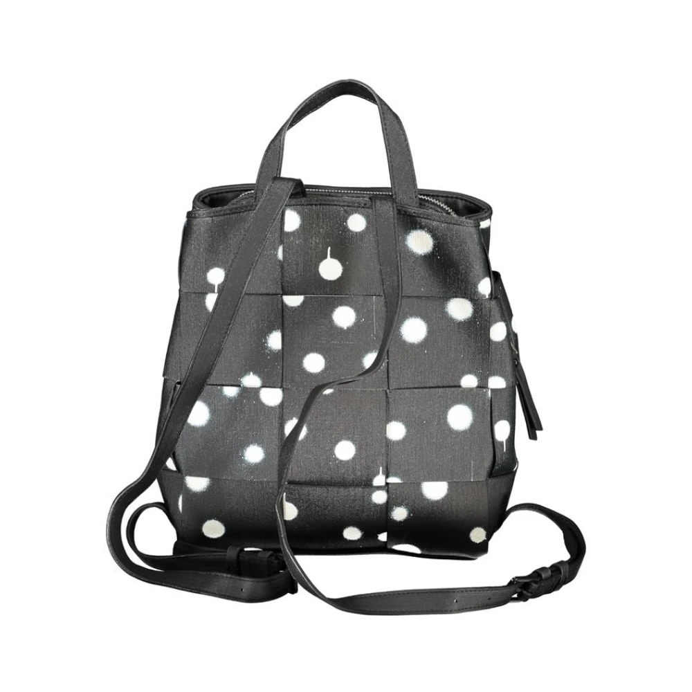 Desigual Zwarte rugzak met polka dot Black Dames