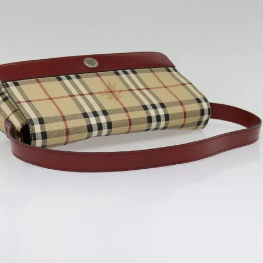 Burberry Vintage Pre-owned Leather handbags Beige Dames