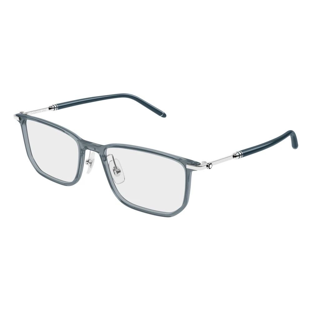 Montblanc Grey Mb0523o 003 Man Optical Frames Injected Transparent Squared - Image 2