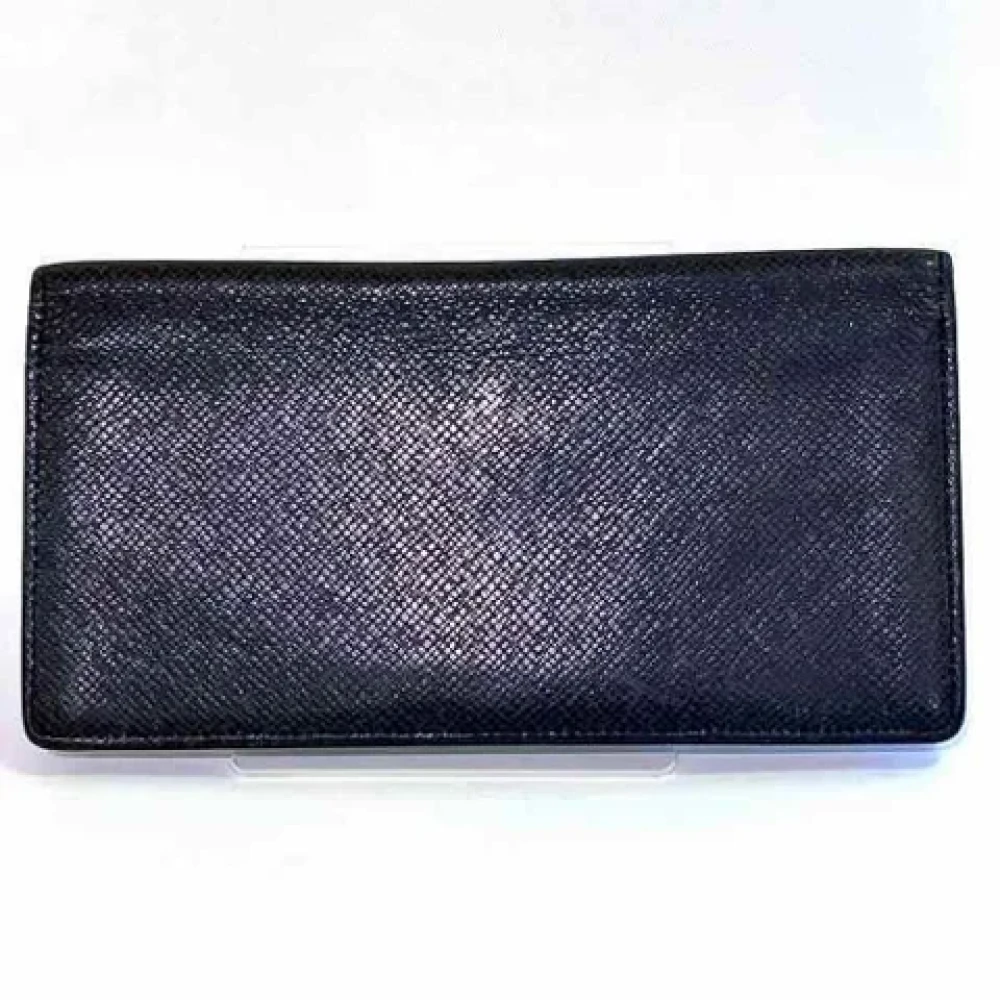 Louis Vuitton Vintage Pre-owned Leather wallets Black Heren