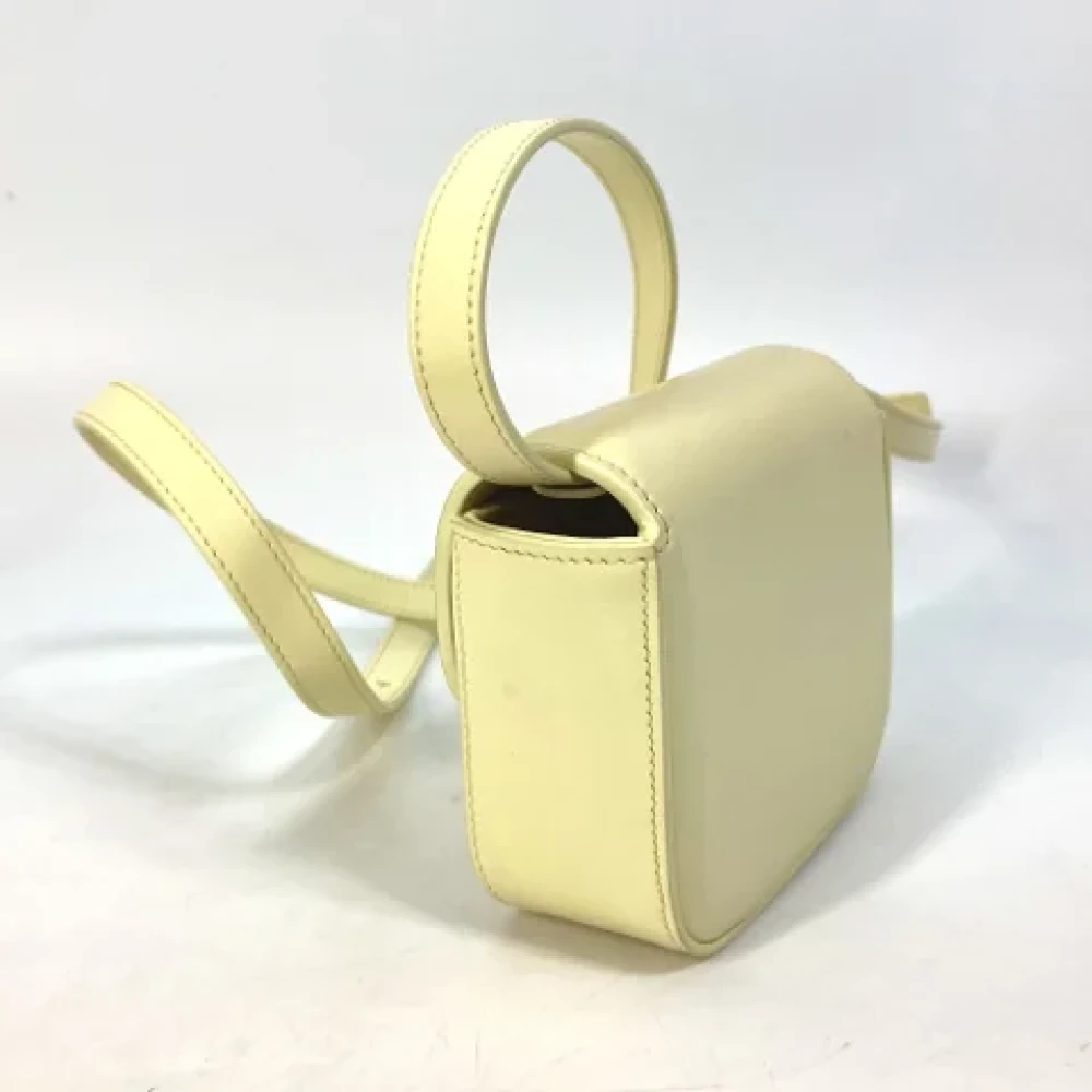 Celine Vintage Pre-owned Leather celine-bags Yellow Dames