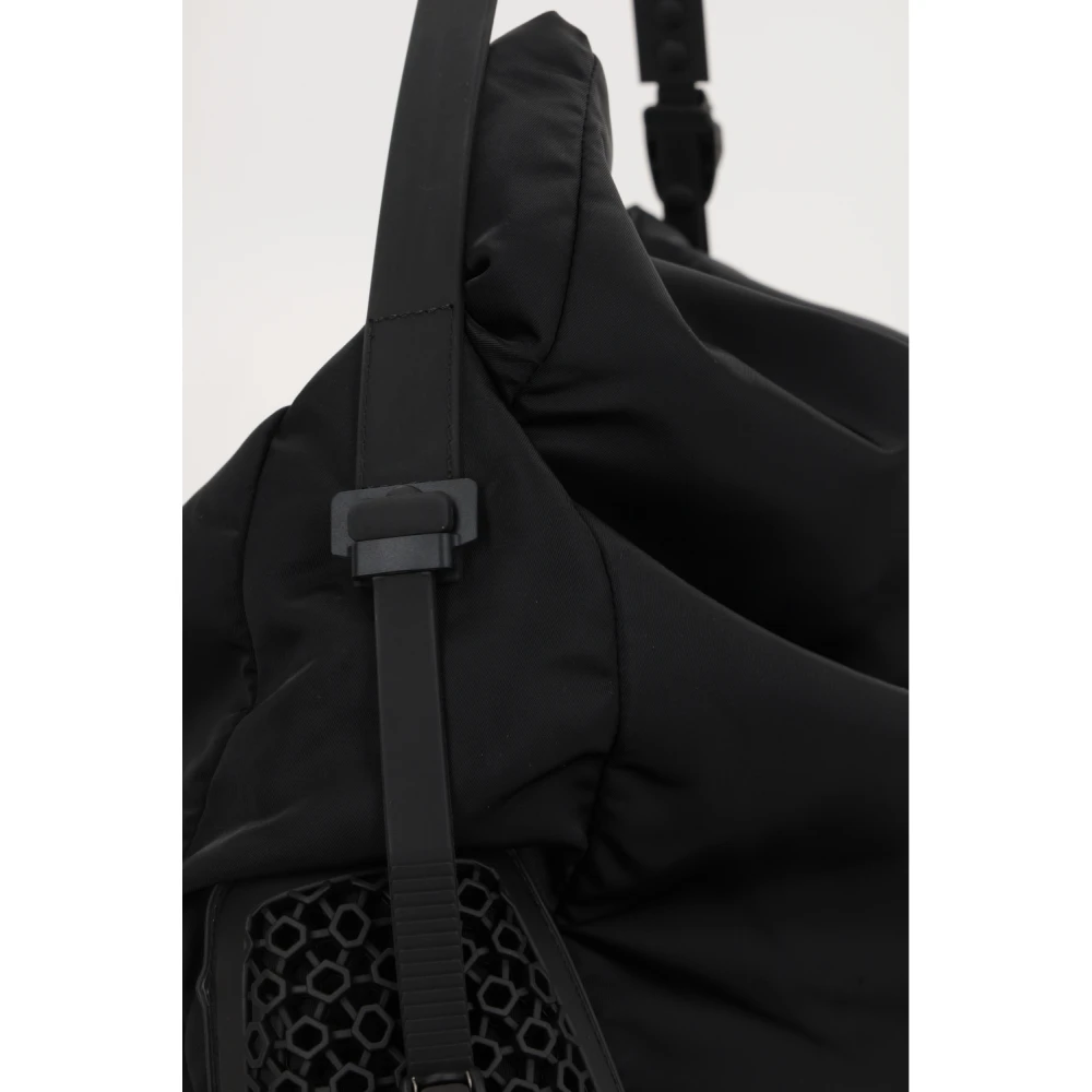 Innerraum Zwarte schoudertas met rubberen versterkingen Black Dames