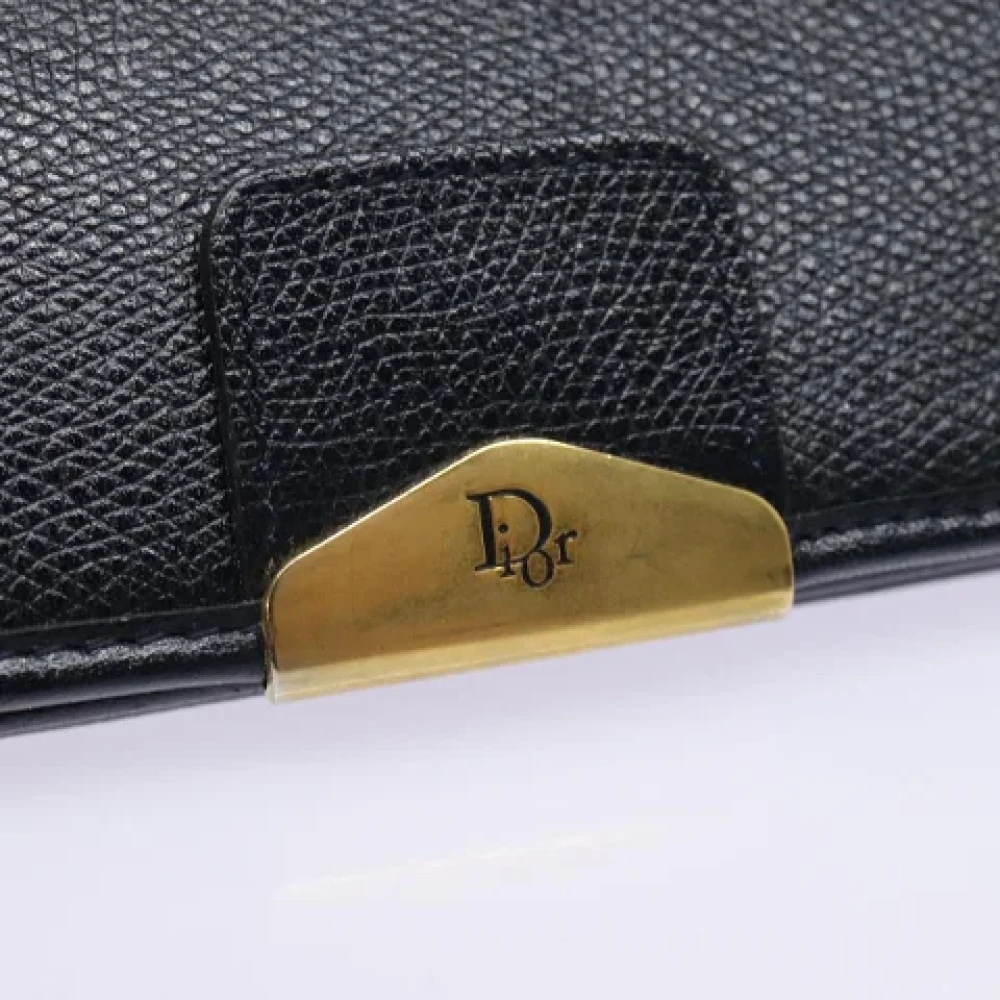 Dior Vintage Pre-owned Leather dior-bags Black Dames