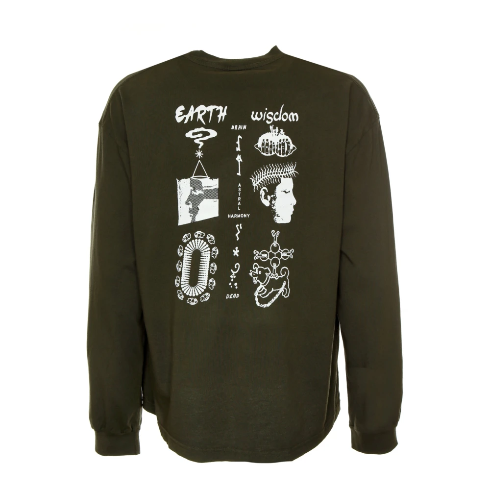Brain Dead Aarde Wijsheid Longsleeve Green Heren
