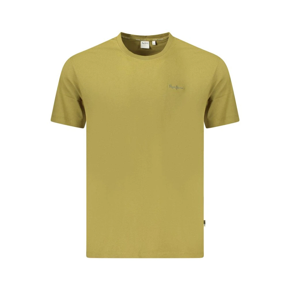 Pepe Jeans Men's Green T-Shirts, 2XL, Cotton T-Shirt