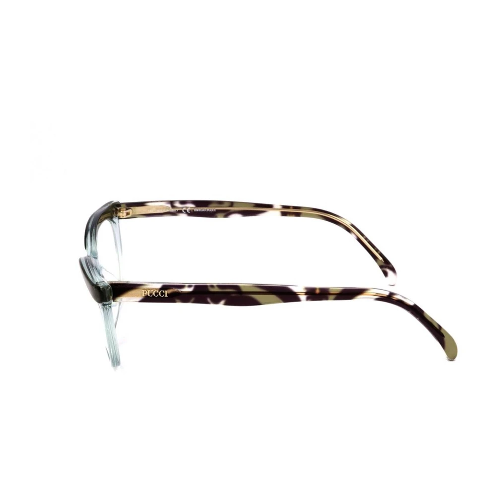 EMILIO PUCCI Aquamarijn Accent Kunststof Frame Bril Green Dames