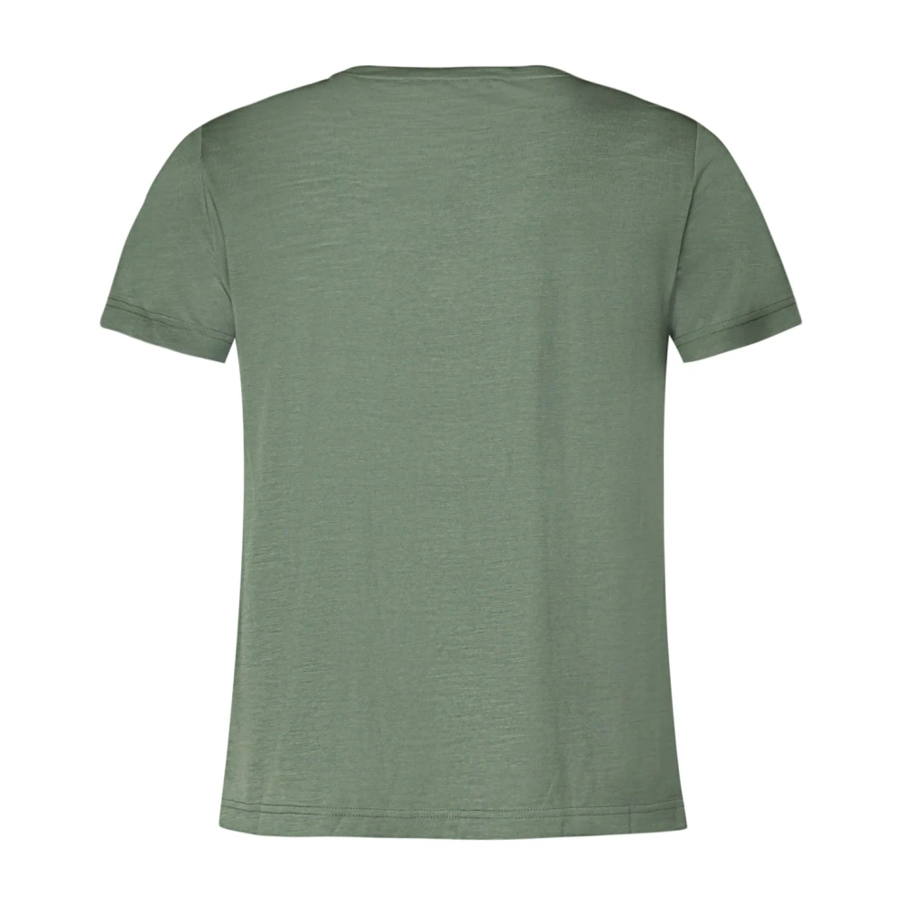 K-way Groen Zwart Bos Katoenen T-shirt Green Heren