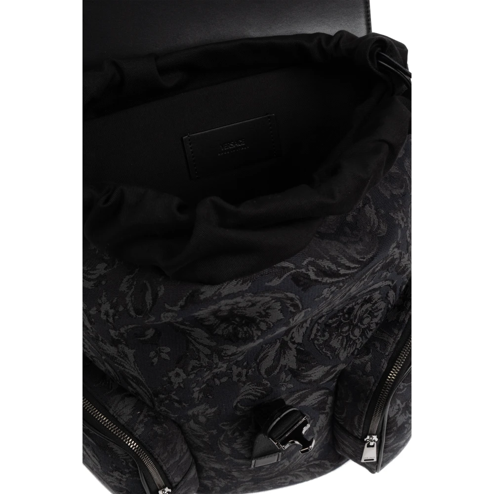 Versace Rugzak met Barocco patroon Black Heren