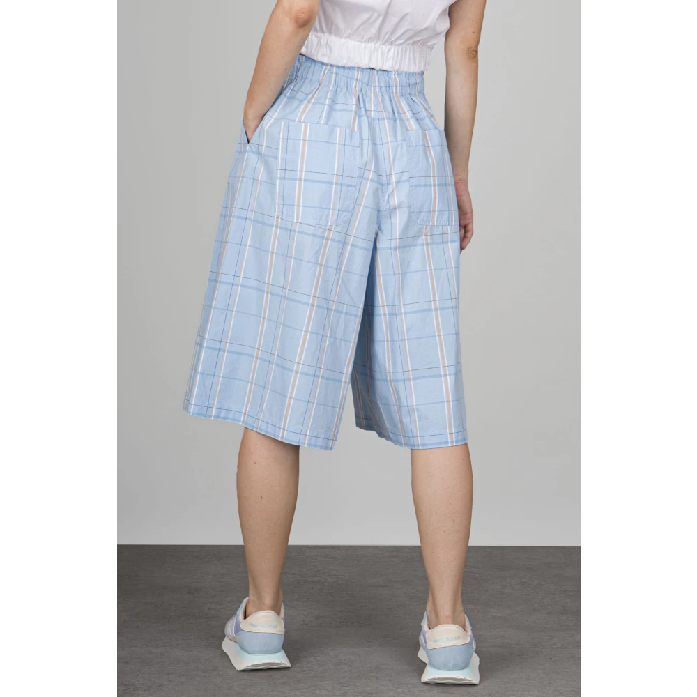 Semicouture Korte broek Blue Dames