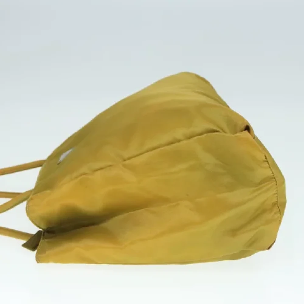 Prada Vintage Pre-owned Nylon prada-bags Yellow Dames