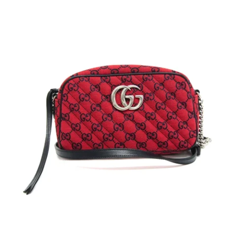 Gucci Vintage Pre-owned Fabric gucci-bags Red Dames