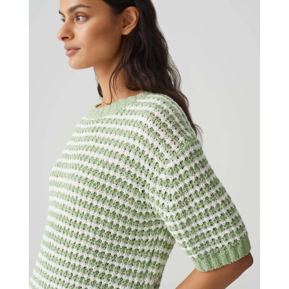 Opus Stijlvolle Pullover met Palvadora Detail Green Dames