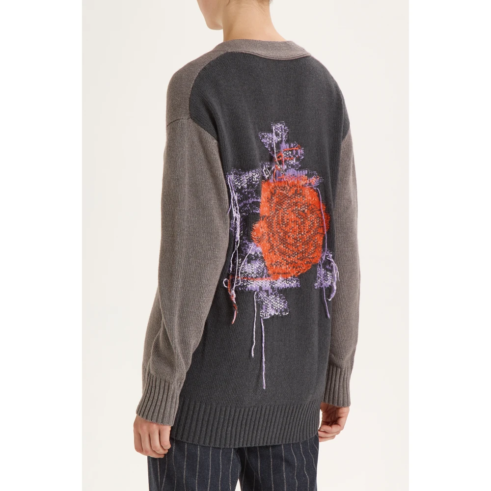 Maliparmi Stijlvolle Cardigan voor Vrouwen Gray Dames