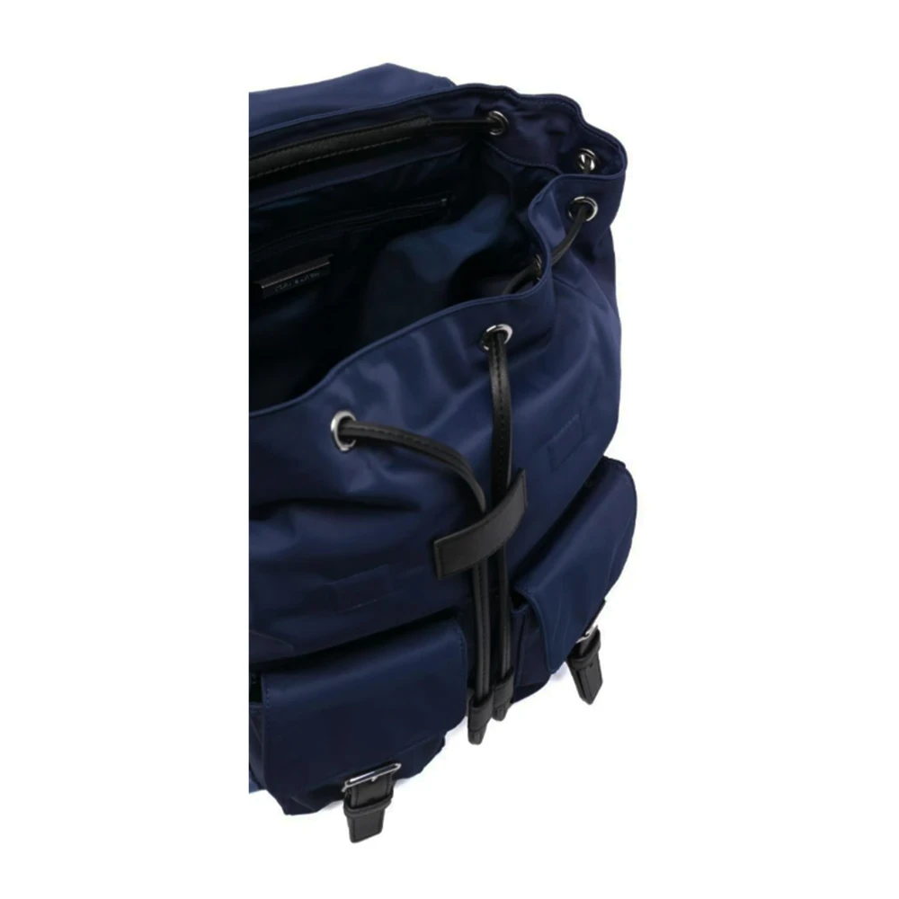 TORY BURCH Blauwe Handtas met Voorlogo Blue Dames