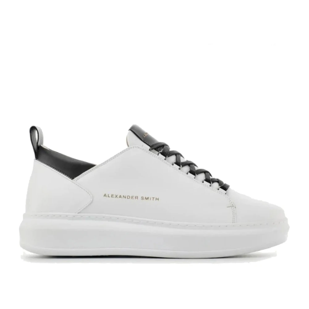 Alexander Smith Vit/Svart Sneakers Höst/Vinter 2023/2024 White, Herr