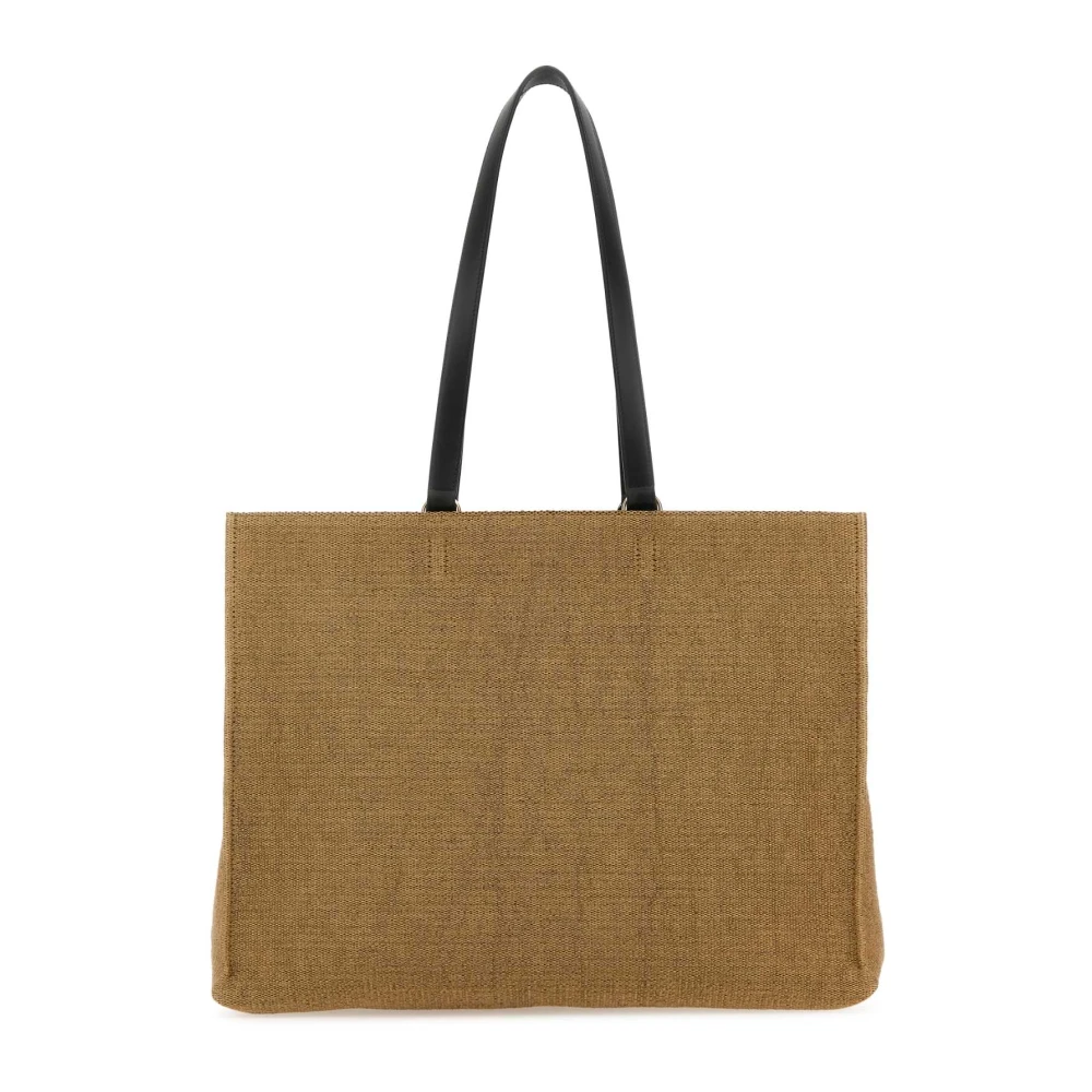 Salvatore Ferragamo Raffia TT Sign Winkel Tas Brown Dames