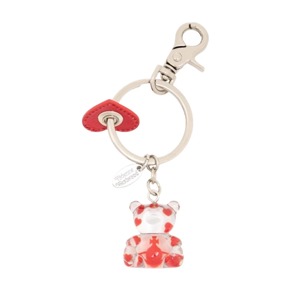 Vivienne Westwood Unisex Red Teddy Resin Keyring - Keychains - One Size - Accessories