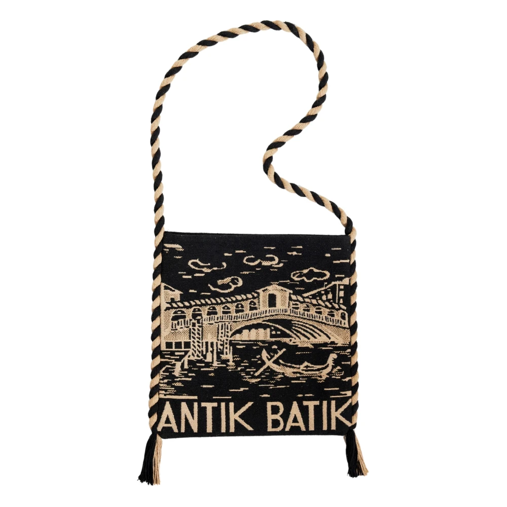 Antik Batik Venise vävd väska Black, Dam