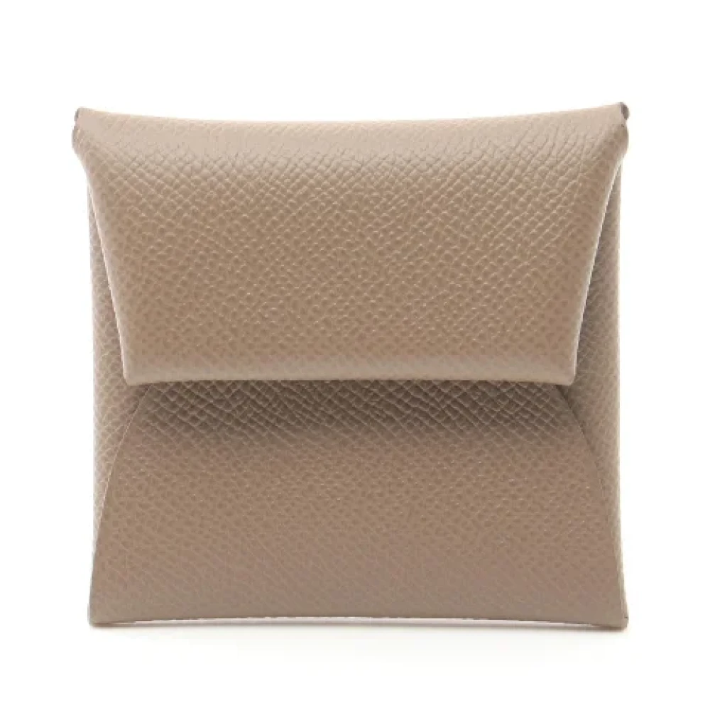 Hermès Vintage Pre-owned Leather wallets Brown Dames