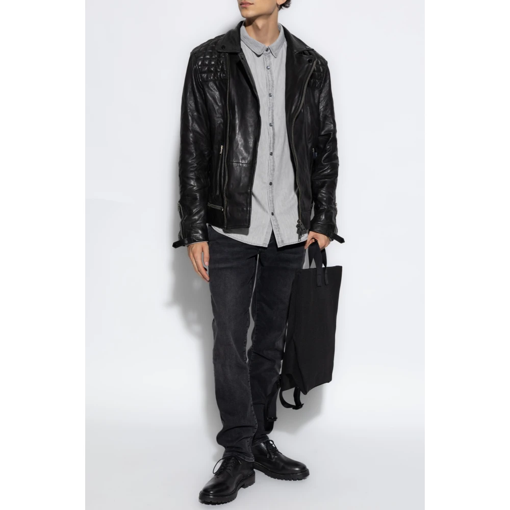 AllSaints Denim shirt Gleason Gray Heren