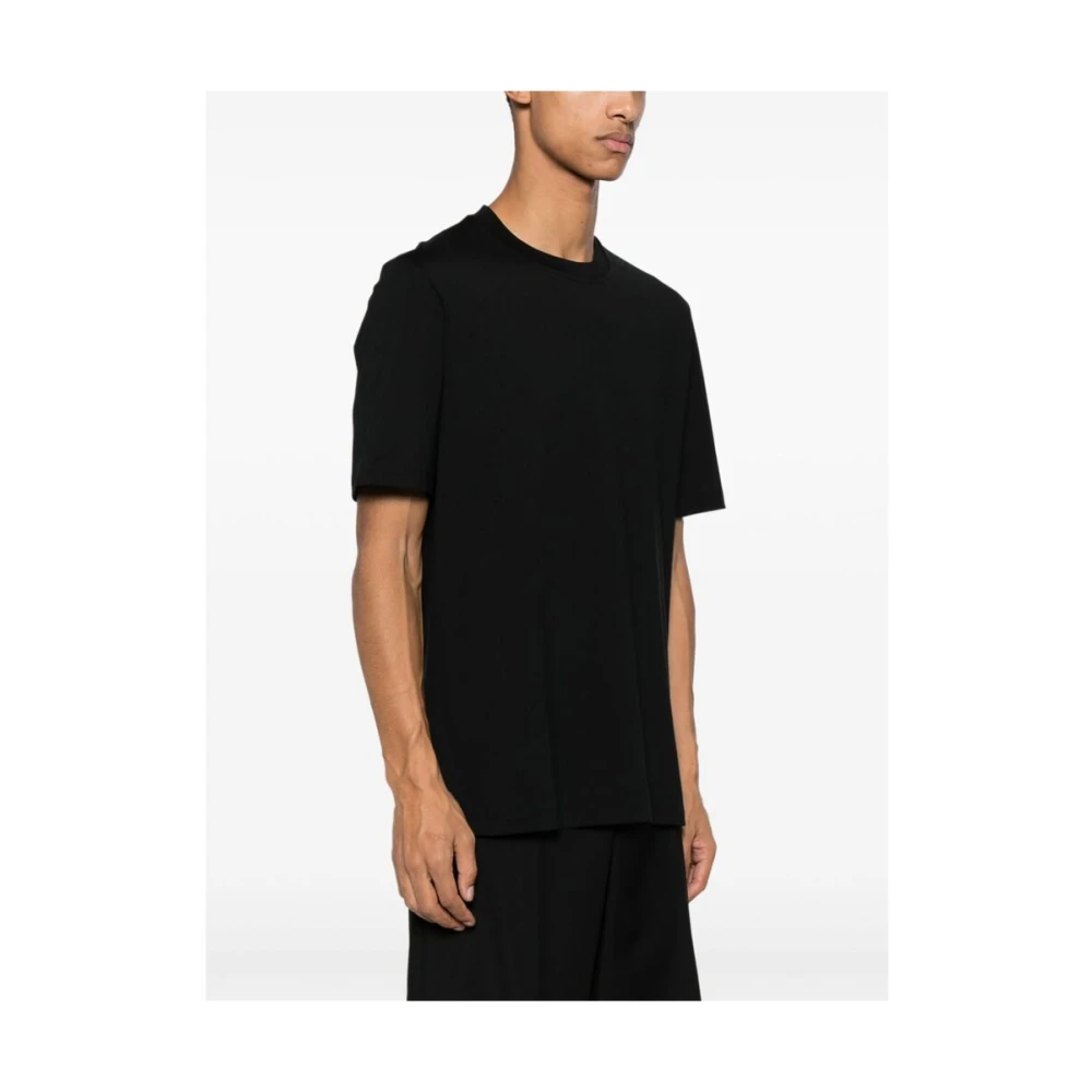 BRUNELLO CUCINELLI Zwart Katoenen Jersey T-Shirt Black Heren