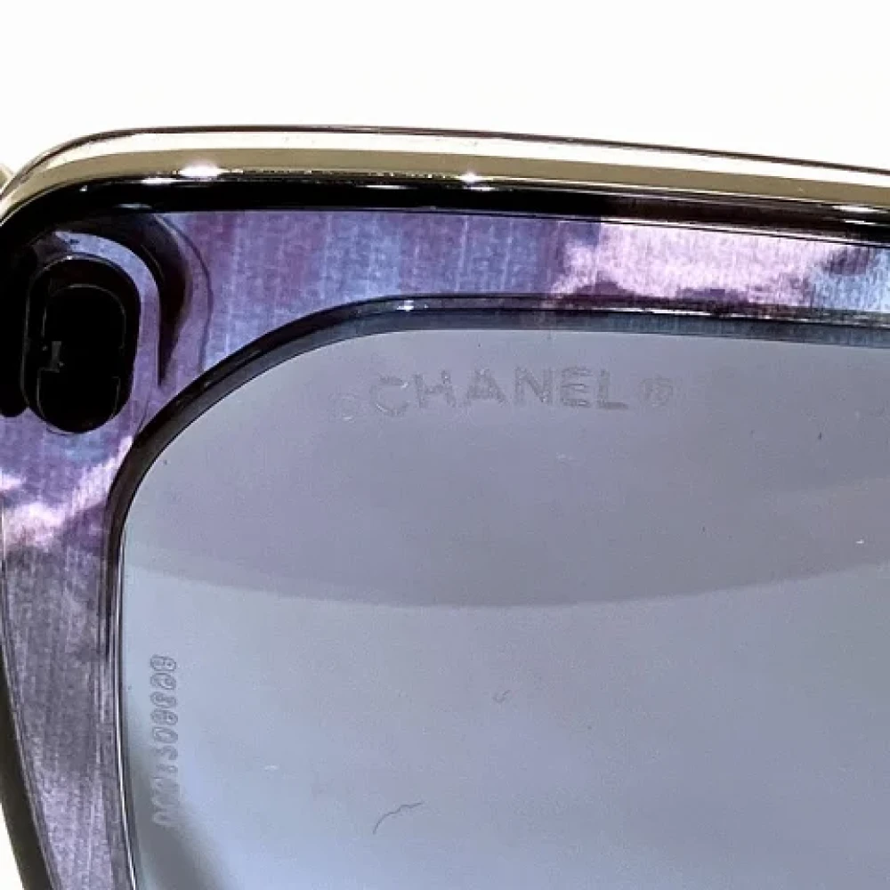 Chanel Vintage Pre-owned Plastic sunglasses Gray Dames