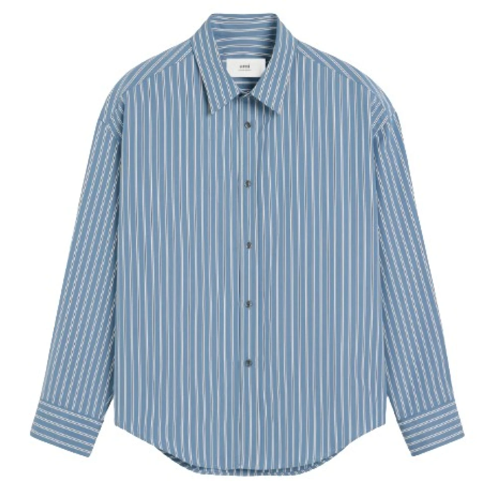 Ami Paris Stijlvolle Overhemden Collectie Blue Heren