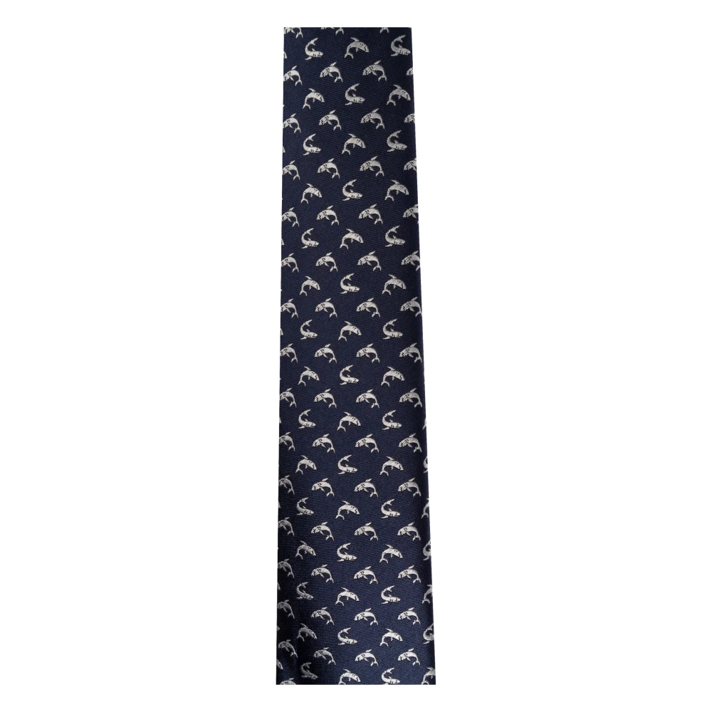 Giorgio Armani Zijden stropdas Blue Heren