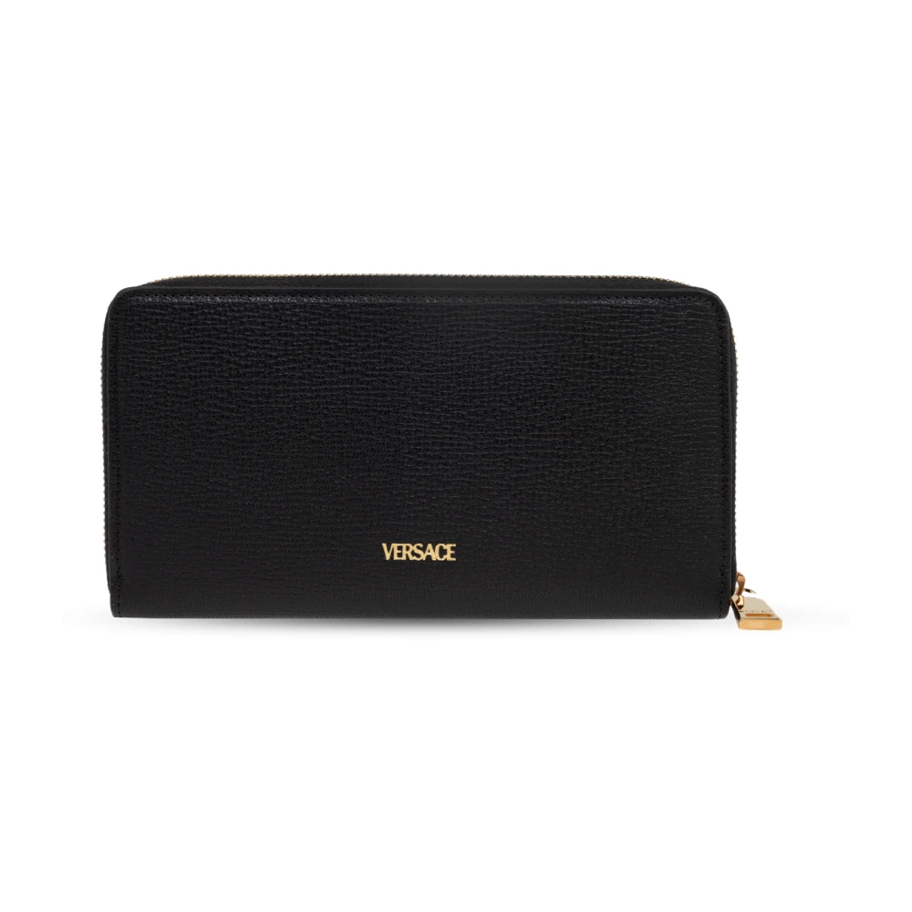 Versace Portemonnee met logo Black Heren